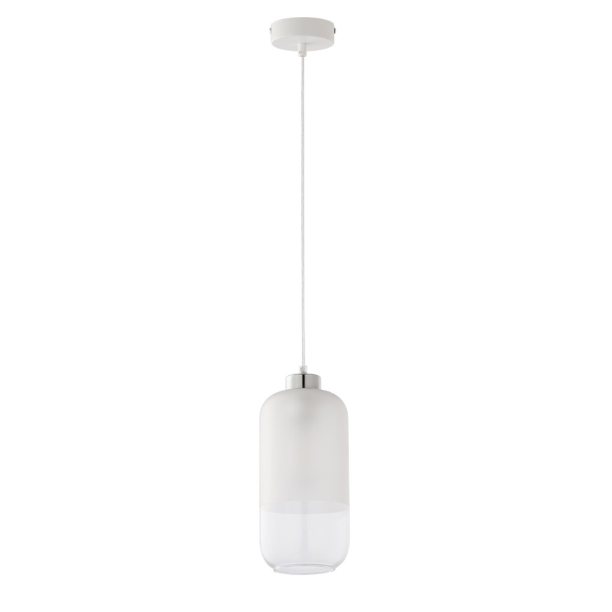 Vidro de substituição para lustre MARCO E27, diâmetro 14 cm, transparente/branco