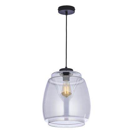 Vidro de substituição para lustre PILAR E27, cinzento fumê