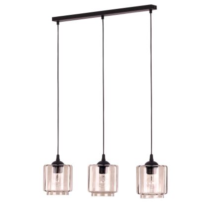 Vidro de substituição para lustre POBO E27, diâmetro 15 cm, bege fumado