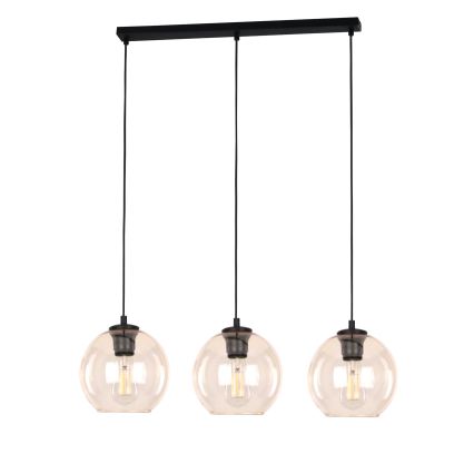 Vidro de substituição para lustre POBO E27, Ø 14 cm, bege fumê