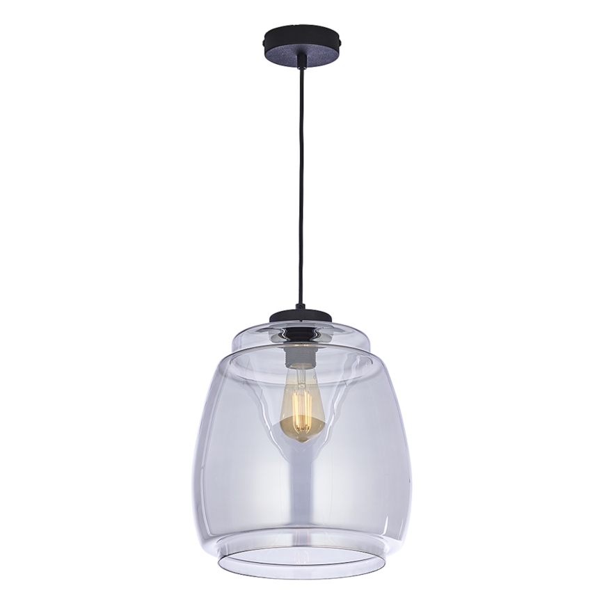 Vidro de substituição para o lustre PILAR E27, diâmetro 26 cm, cinzento fumado