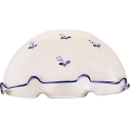 Vidro de substituição universal NONNA E27 diâmetro 20 cm branco/azul