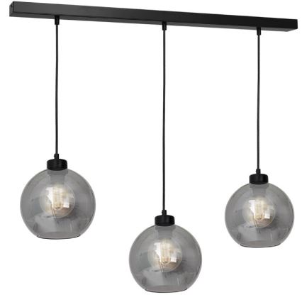 Vidro de substituição universal SOFIA E27 diâmetro 20 cm fumo preto