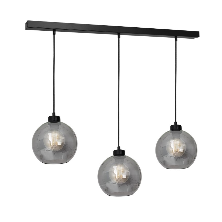 Vidro de substituição universal SOFIA E27, Ø 20 cm, preto fumado