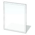 Vidro sob a lareira 1200x1000x8 mm retângulo