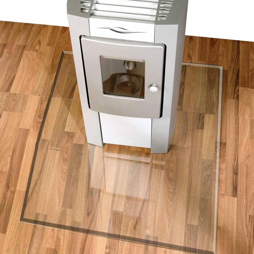 Vidro sob a lareira 1200x1000x8 mm retângulo