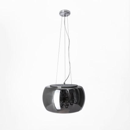 Vidro de reposição para lustre e luminária de teto G9 Ø 50 cm, cinza fumê