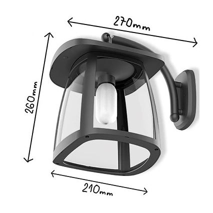 Viking - Aplique solar de parede LED regulável LED/2W/3,7V IP54 4000K 2000 mAh