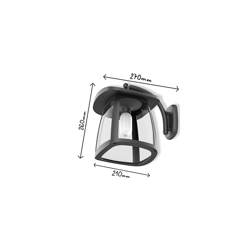 Viking - Aplique solar de parede LED regulável LED/2W/3,7V IP54 4000K 2000 mAh