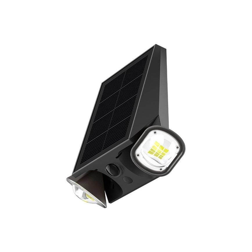 Viking - Aplique de parede solar LED regulável e flexível com sensor LED 1,3 W / 3,7 V IP44 4000 K 2000 mAh