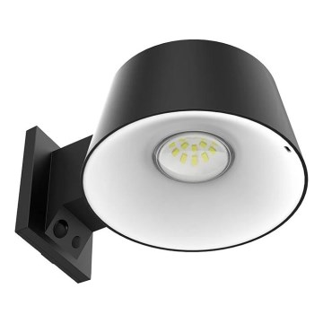 Viking - Aplique de parede solar LED dimerizável com sensor LED/1W/3,7V IP44 4000K 2000 mAh