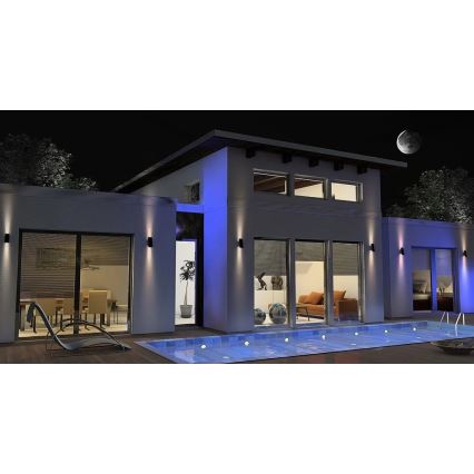 Viking - Aplique de parede solar LED dimerizável LED/1,5W/3,7V IP65 4000K 2000 mAh