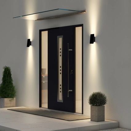 Viking - Aplique de parede solar LED dimerizável LED/1,5W/3,7V IP65 4000K 2000 mAh