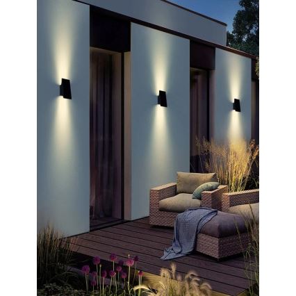 Viking - Aplique de parede solar LED dimerizável LED/1,5W/3,7V IP65 4000K 2000 mAh