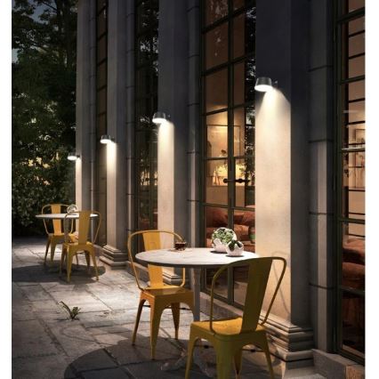 Viking - Candeeiro de parede solar LED dimerizável com sensor LED/1W/3,7V IP44 4000K 2000 mAh