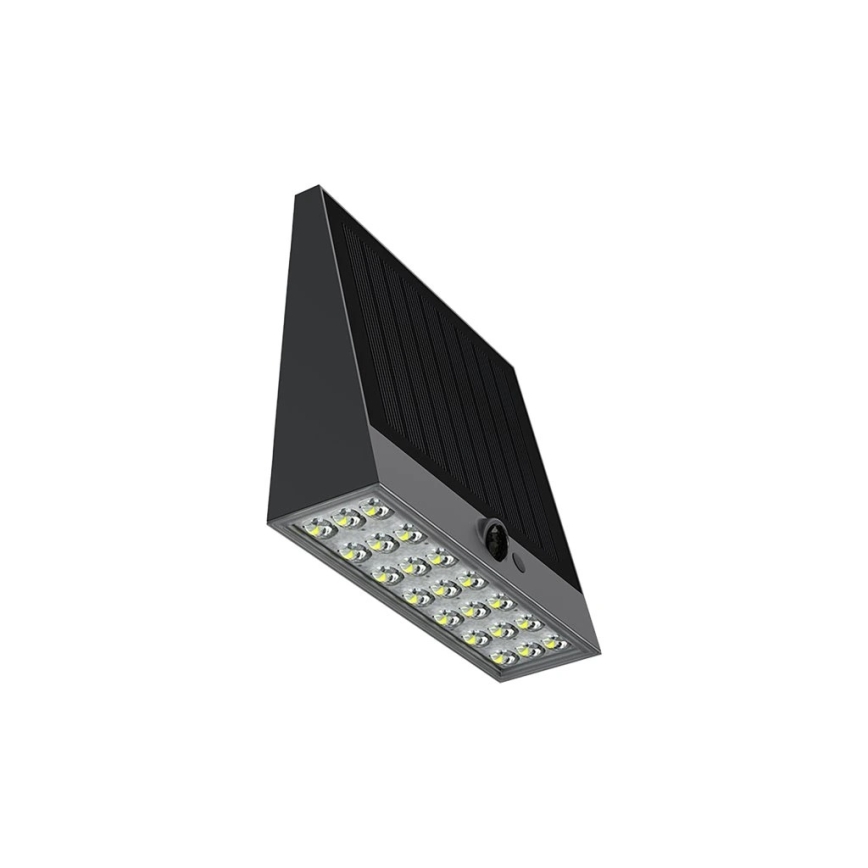 Viking - Aplique de parede solar LED dimerizável com sensor LED/2W/3,7V IP54 4000K 2000 mAh