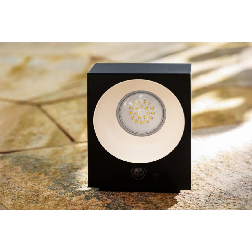 Viking - Aplique de parede solar LED dimerizável com sensor LED/2W/3,7V IP65 4000K 2000 mAh