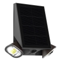 Viking - Aplique de parede solar LED regulável e flexível com sensor LED 1,3 W / 3,7 V IP44 4000 K 2000 mAh