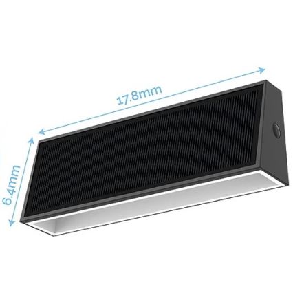 Viking - Arandela solar LED/1,3W/3,7V IP44 4000K 2000 mAh