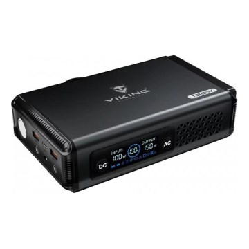 Viking - Estação de carregamento com ecrã LED Power Delivery 148 Wh