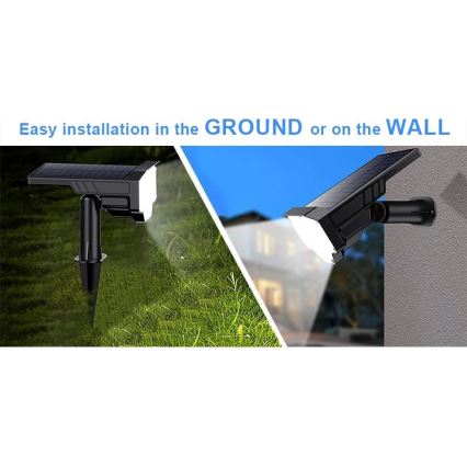 Viking - Lâmpada Solar LED/1W/3,7V IP65 6000K 2200 mAh