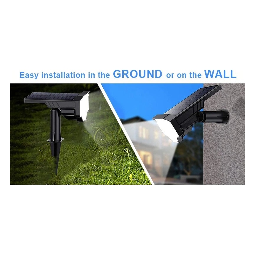 Viking - Lâmpada Solar LED/1W/3,7V IP65 6000K 2200 mAh