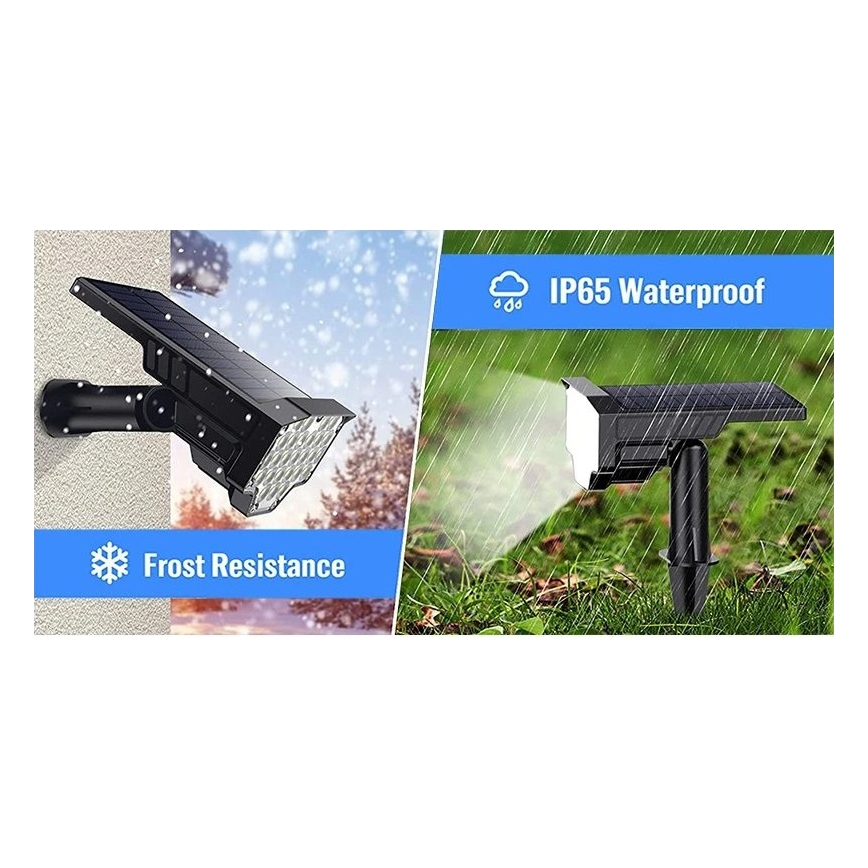 Viking - Lâmpada Solar LED/1W/3,7V IP65 6000K 2200 mAh