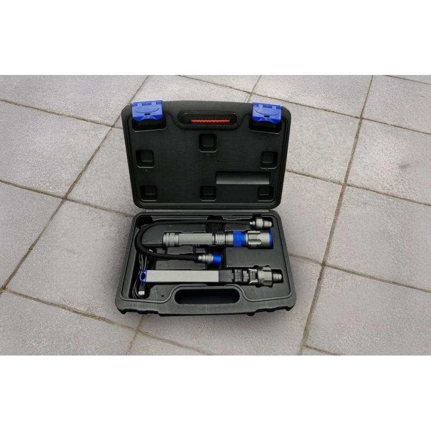 Viking - Lanterna recarregável dimerizável 3 em 1 LED/5V IPX4 380 lm 2200 mAh