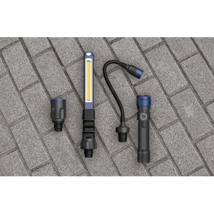 Viking - Lanterna recarregável dimerizável 3 em 1 LED/5V IPX4 380 lm 2200 mAh