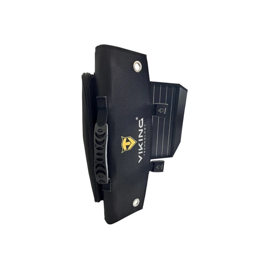 Viking - Painel solar USB Power Delivery 60W/20V IPX4 preto