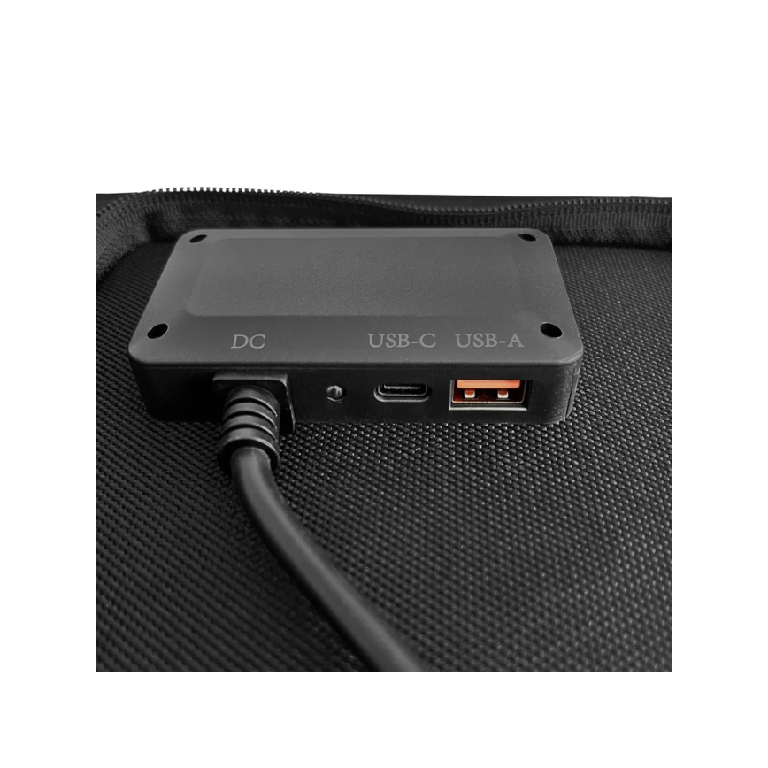Viking - Painel solar USB Power Delivery 60W/20V IPX4 preto