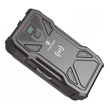 Viking - Power Bank com lanterna LED, carregamento sem fios e painel solar Power Delivery 22,5W/10000 mAh