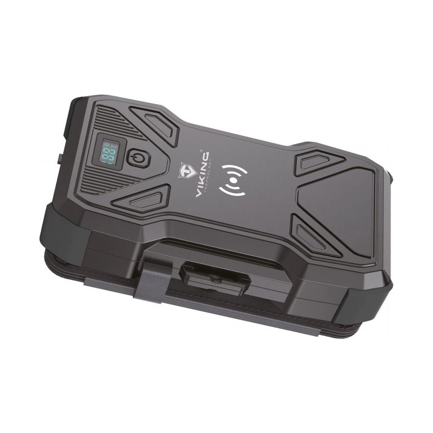 Viking - Power Bank com lanterna LED, carregamento sem fios e painel solar Power Delivery 22,5W/30000 mAh