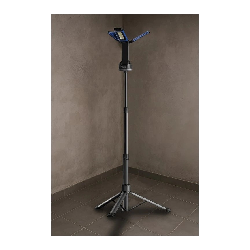 Viking - Refletor LED recarregável com suporte 3x LED/5V IPX4 7000 lm 4000 mAh