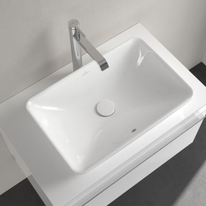 Villeroy & Boch 411355R1 - Lavatório de bancada VENTICELLO 55,5x36 cm cerâmica/branco