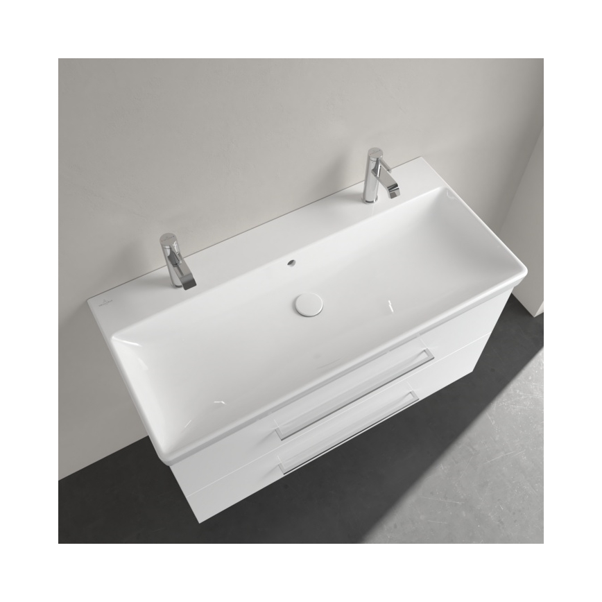 Villeroy & Boch 4156A401 - Lavatório suspenso AVENTO 100x47 cm cerâmica/branco