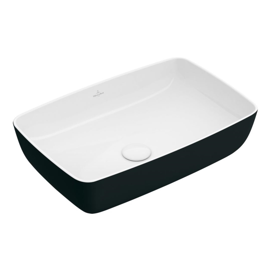 Villeroy & Boch 417258BCT8 - Lavatório de sobrepor ARTIS 58x38,5 cm cerâmica/preto