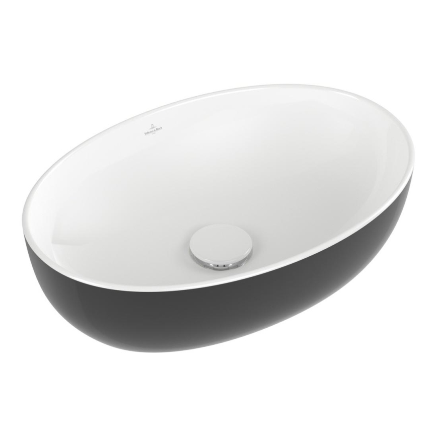 Villeroy & Boch 438848BCT8 - Lavatório embutido ARTIS 48x32,5 cm cerâmica/preto