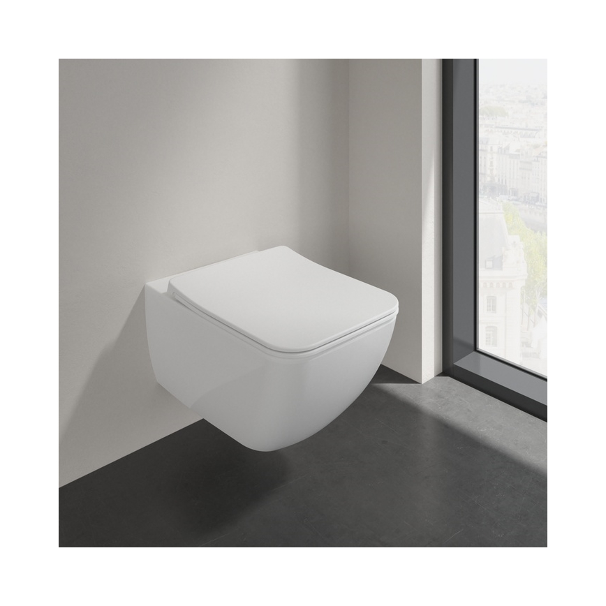 Villeroy & Boch 4611RL01 - Sanita suspensa VENTICELLO em cerâmica/branco com assento SoftClose