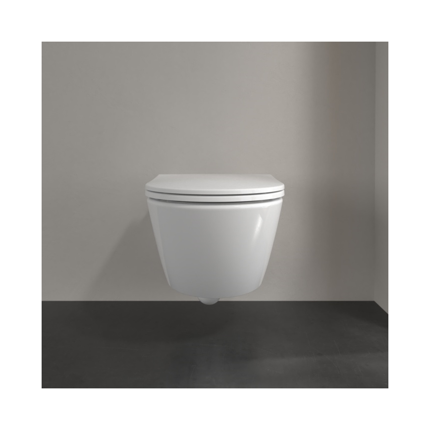 Villeroy & Boch 4670T901 - Sanita suspensa com assento SoftClose SUBWAY 3.0 cerâmica/branco