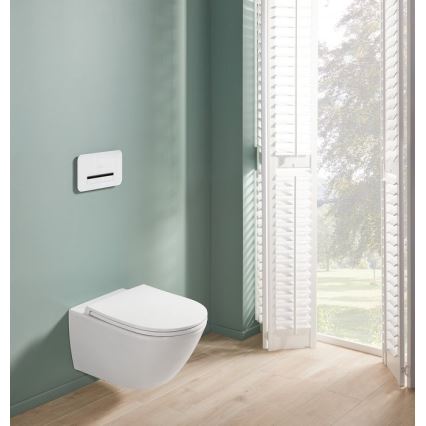 Villeroy & Boch 4670T901 - Sanita suspensa com assento SoftClose SUBWAY 3.0 cerâmica/branco