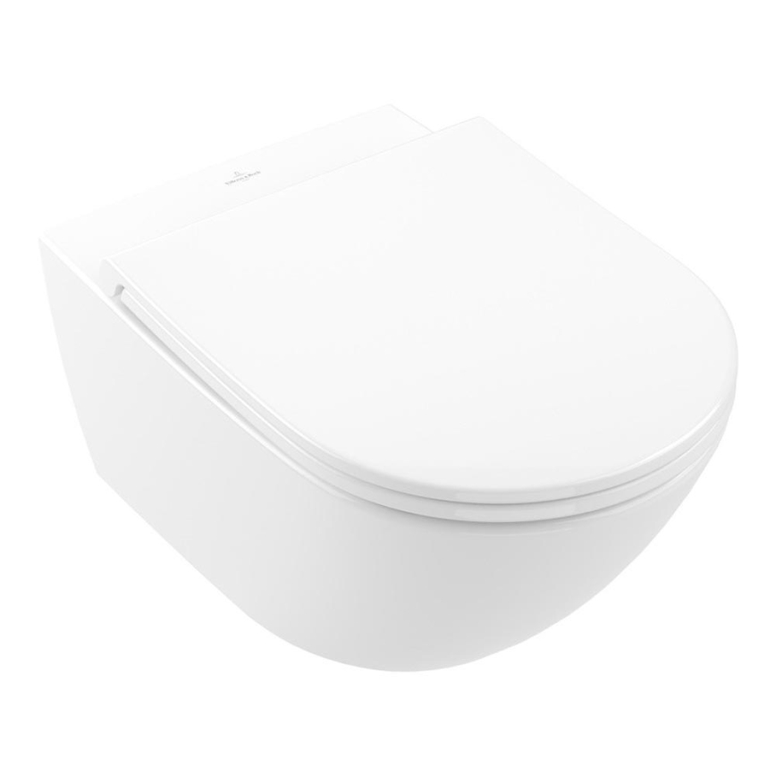 Villeroy & Boch 4670T9R1 - Sanita suspensa com assento SoftClose SUBWAY 3.0, cerâmica/branco