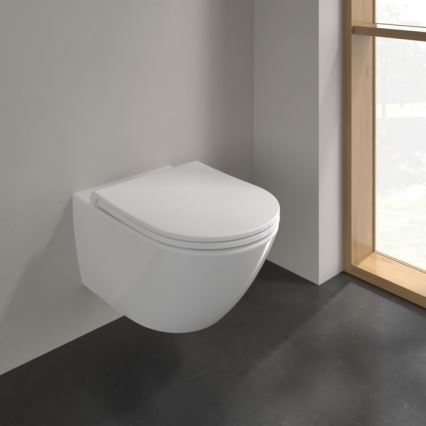 Villeroy & Boch 4670T9R1 - Sanita suspensa com assento SoftClose SUBWAY 3.0, cerâmica/branco