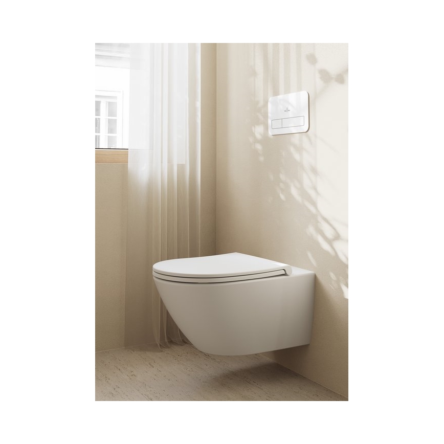 Villeroy & Boch 4670T9R1 - Sanita suspensa com assento SoftClose SUBWAY 3.0, cerâmica/branco