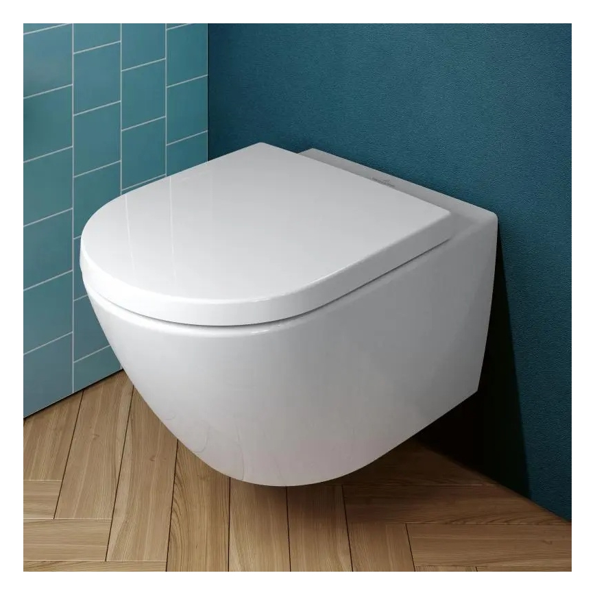 Villeroy & Boch 4670TSR1 - Sanita suspensa com assento SoftClose SUBWAY 3.0, cerâmica/branca