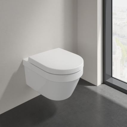 Villeroy & Boch 4694HR01 - Sanita suspensa com assento SoftClose ARCHITECTURA cerâmica/branca