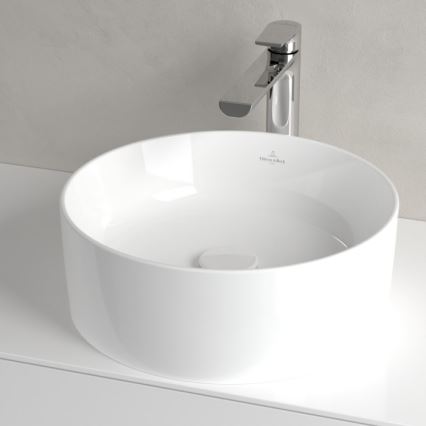 Villeroy & Boch 4A184001 - Lavatório de bancada COLLARO Ø 40 cm cerâmica/branco