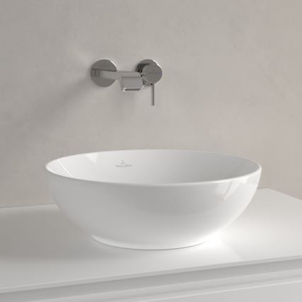 Villeroy & Boch 4A450001 - Lavatório de bancada LOOP&FRIENDS Ø 38 cm, cerâmica branca