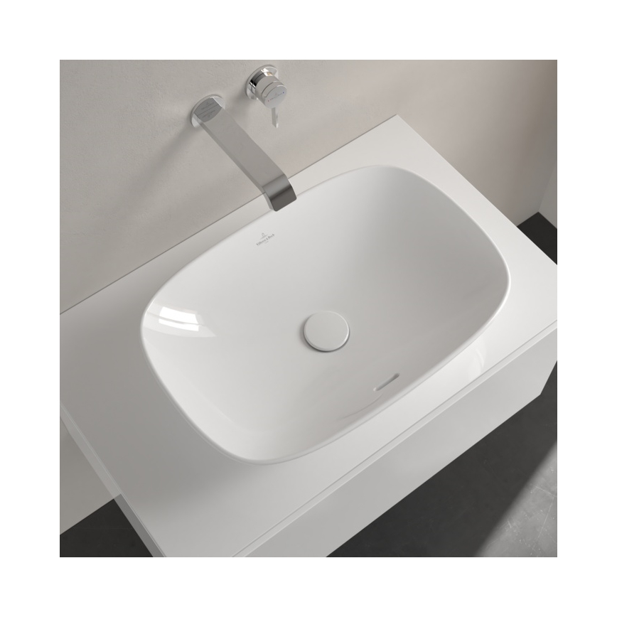 Villeroy & Boch 4A490001 - Lavatório de bancada LOOP&FRIENDS 56x38 cm cerâmica/branco