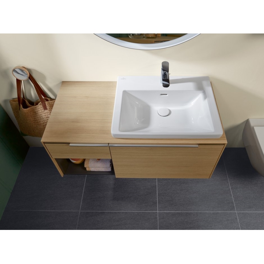 Villeroy & Boch 4A706001 - Lavatório suspenso SUBWAY 3.0 60 x 47 cm, cerâmica/branco